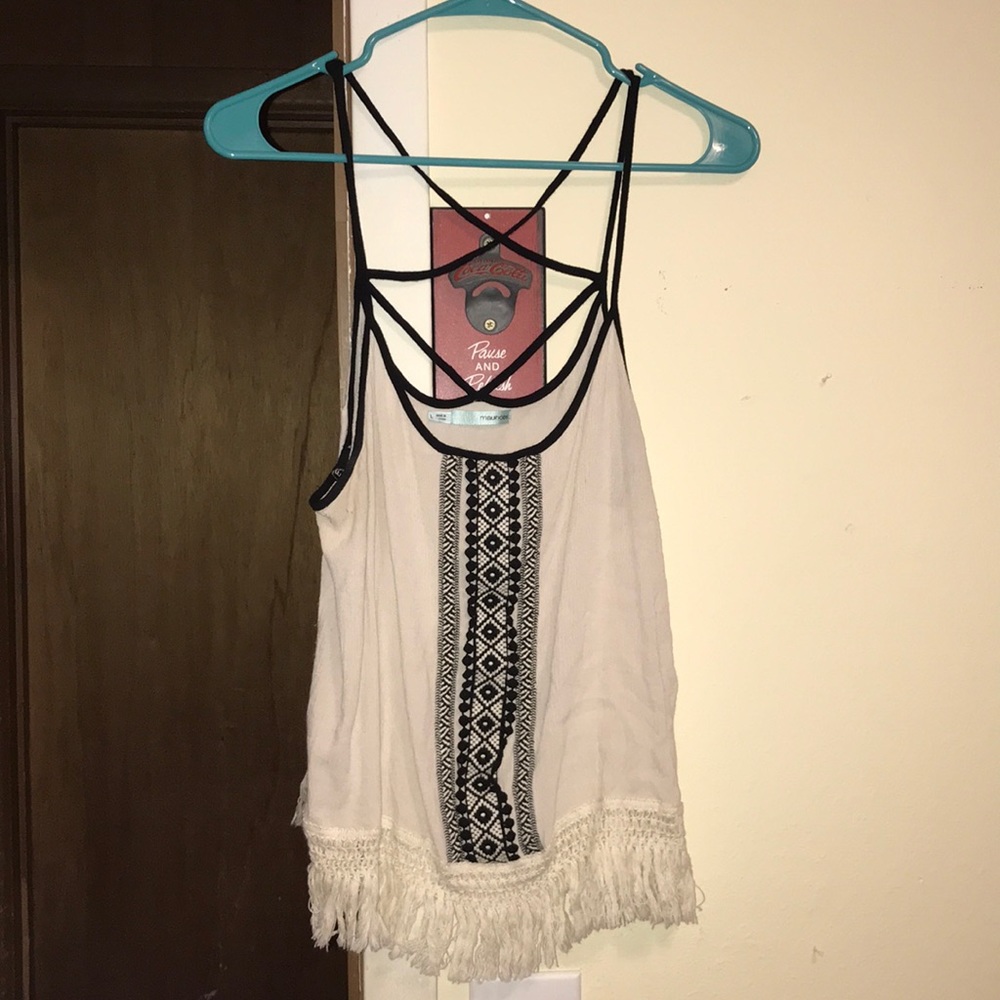 criss-cross tank top